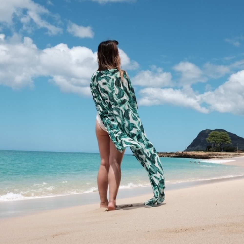 H&M Tropical Caftan Dress